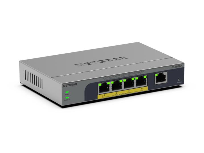 GS105EP No administrado Gigabit Ethernet (10/100/1000) Energa sobre Ethernet (PoE) Gris