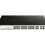 DGS-1210-28P switch Gestionado L2 Gigabit Ethernet (10/100/1000) Energa sobre Ethernet (PoE) 1U Negro