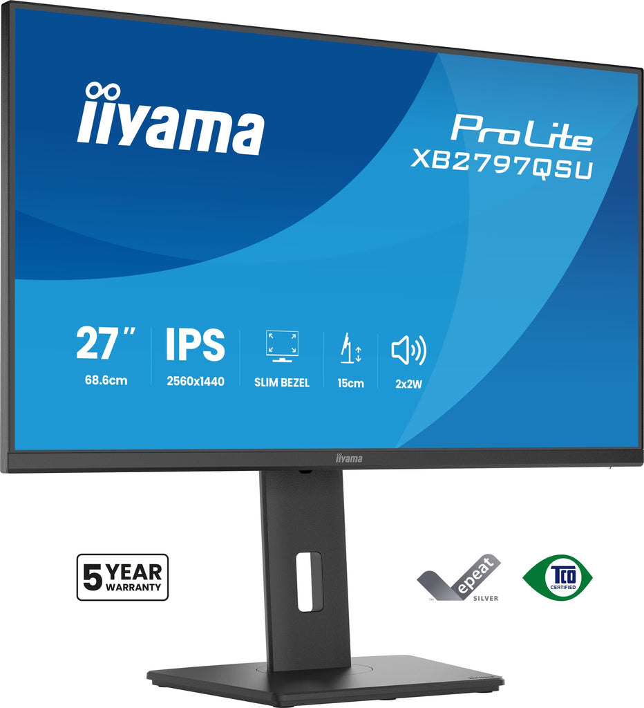 ProLite XB2797QSU-B1 pantalla para PC 68 6 cm (27") 2560 x 1440 Pixeles Quad HD LED Negro