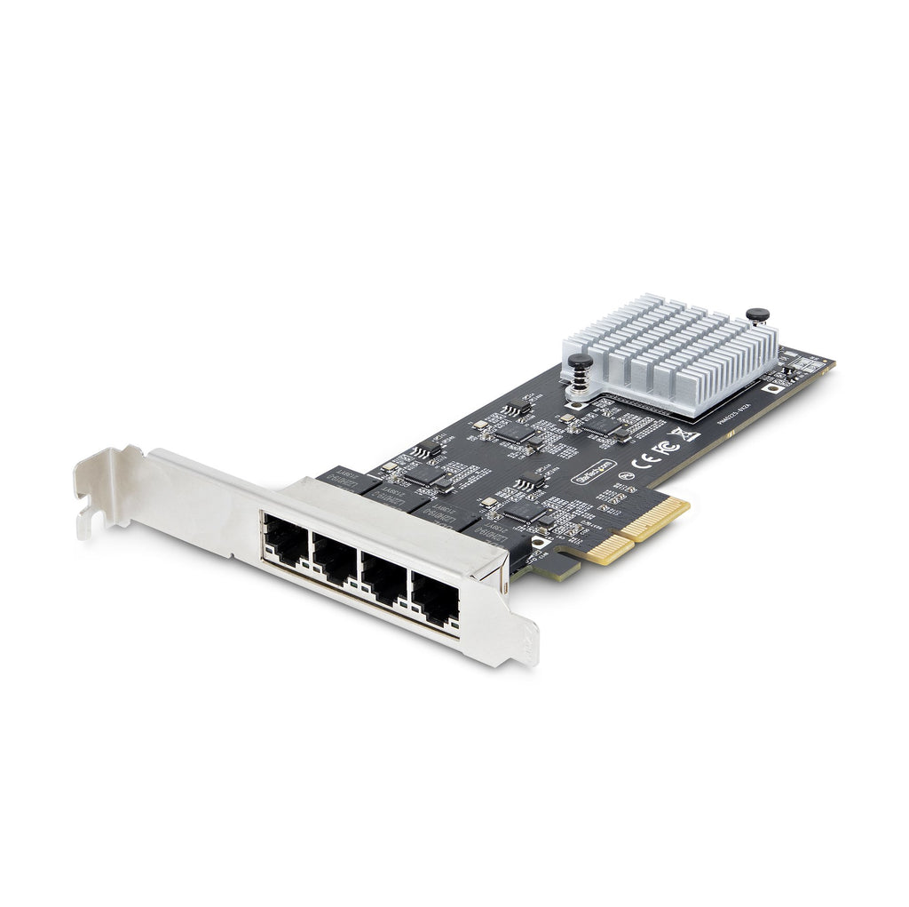 Tarjeta PCI Express de Red Ethernet 4 Puertos NBASE-T 2 5G - NIC I225-V - Tarjeta de Red de 4 Puertos para Ordenador de Sobremesa - Tarjeta PCIe de Red LAN