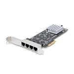 Tarjeta PCI Express de Red Ethernet 4 Puertos NBASE-T 2 5G - NIC I225-V - Tarjeta de Red de 4 Puertos para Ordenador de Sobremesa - Tarjeta PCIe de Red LAN