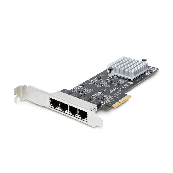 Tarjeta PCI Express de Red Ethernet 4 Puertos NBASE-T 2 5G - NIC I225-V - Tarjeta de Red de 4 Puertos para Ordenador de Sobremesa - Tarjeta PCIe de Red LAN