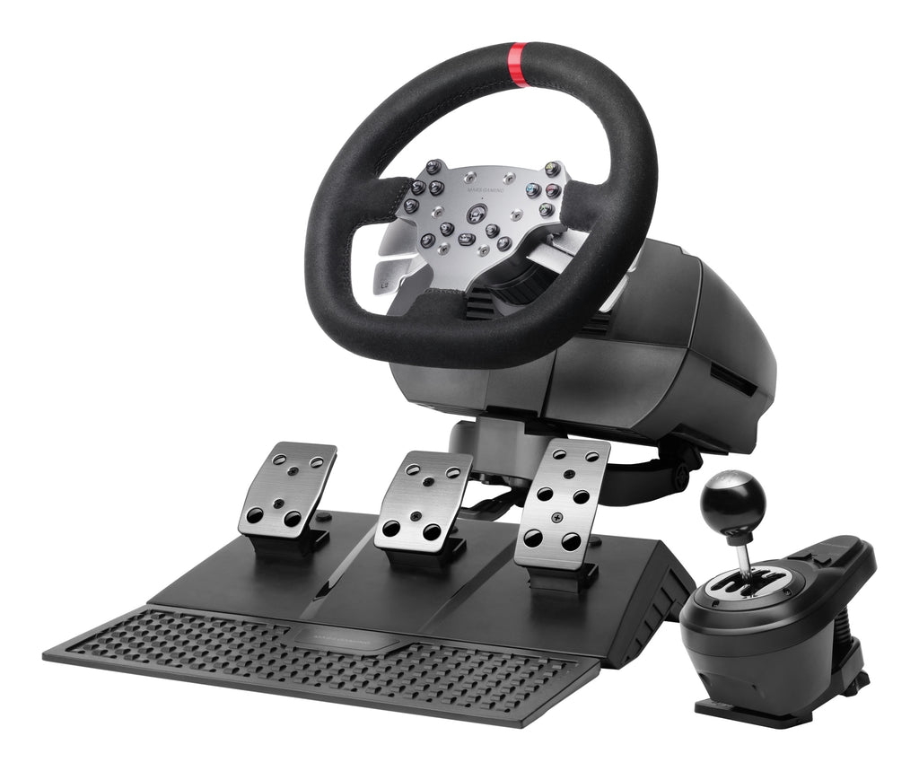 MWHRSX mando y volante Negro Volante + Pedales Analgico/Digital Android  PC  PlayStation 4  Xbox Series S  Xbox Series X  iOS