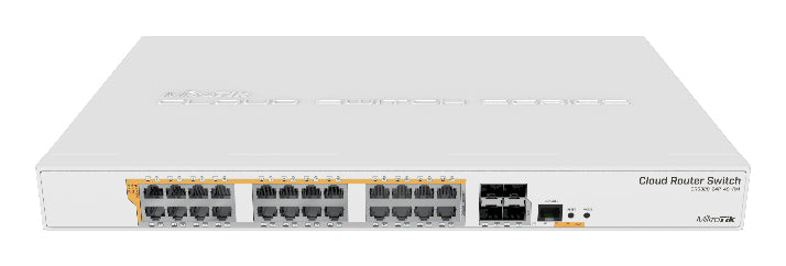 CRS328-24P-4S+RM switch Gestionado L2/L3 Gigabit Ethernet (10/100/1000) Energa sobre Ethernet (PoE) 1U Blanco