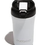WBOTTLETH350WH taza de viaje 350 ml Negro  Blanco Acero inoxidable