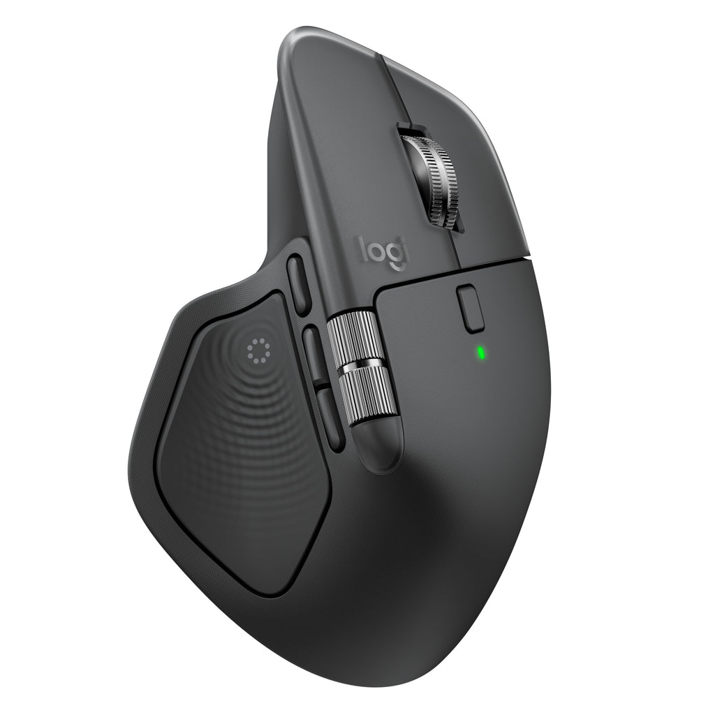 MX Master 4  ratn inalmbrico ergonmico con respuesta hptica avanzada  desplazamiento ultrarrpido  carga USB-C  Bluetooth  Windows  macOS grafito