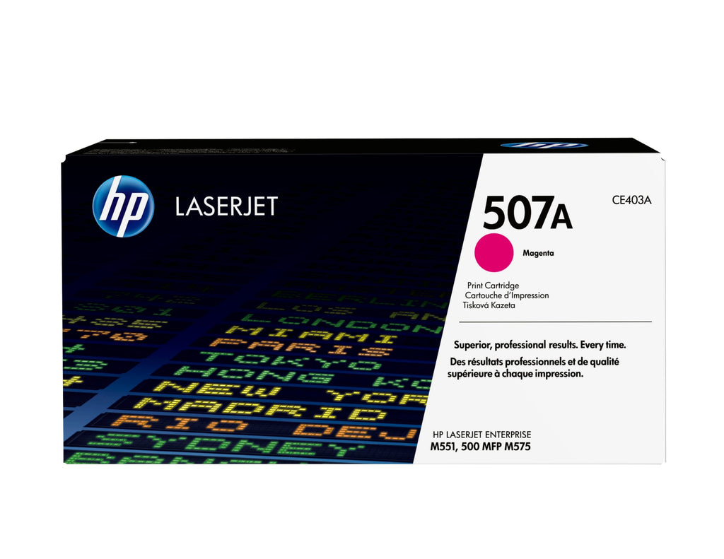 Cartucho de tner original LaserJet 507A magenta