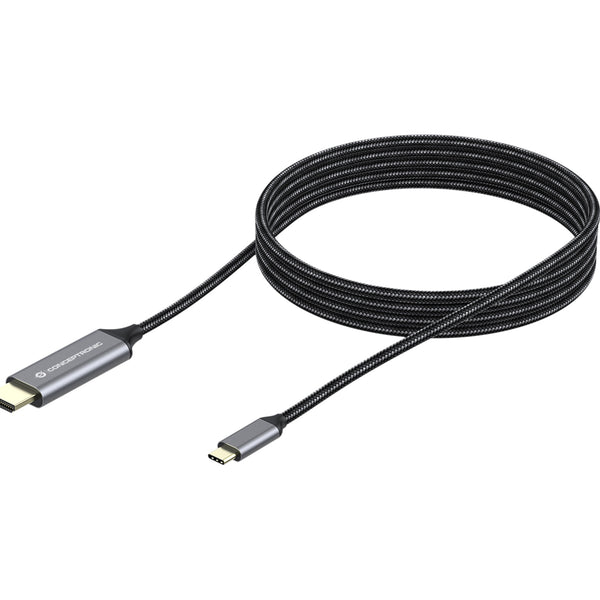 ABBY10G adaptador de cable de vdeo 2 m USB Tipo C HDMI Gris