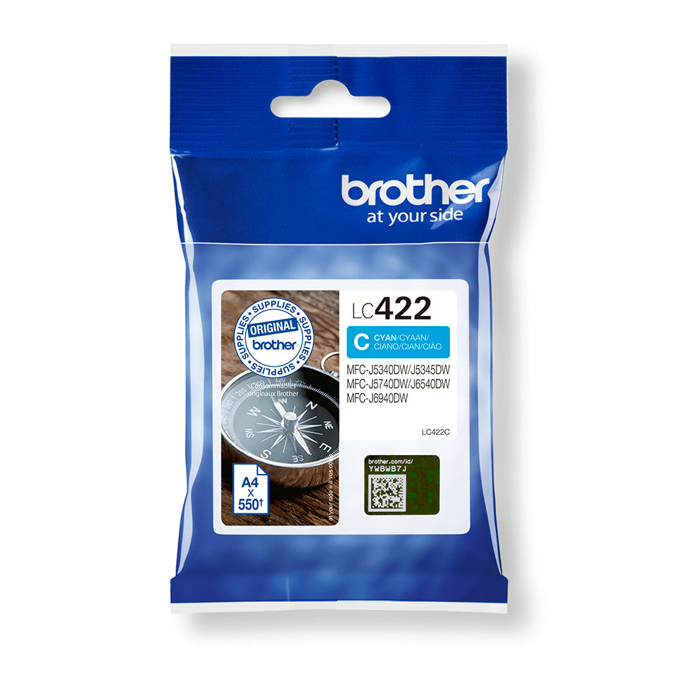LC422C cartucho de tinta 1 pieza(s) Original Cian