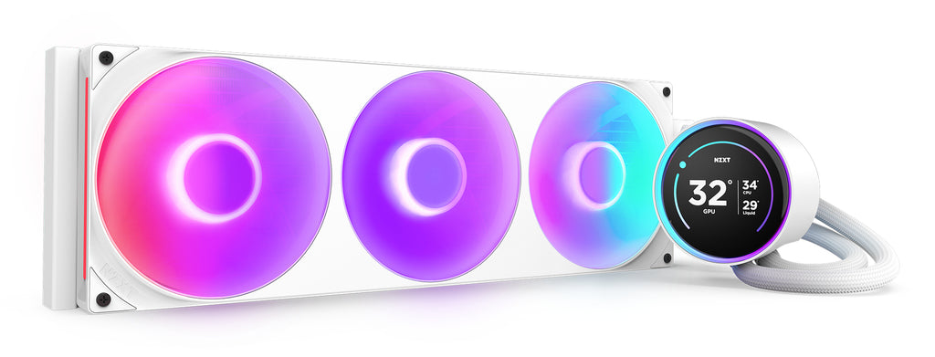 Kraken Elite 420 RGB Procesador Sistema de refrigeracin lquida todo en uno 14 cm Blanco 1 pieza(s)