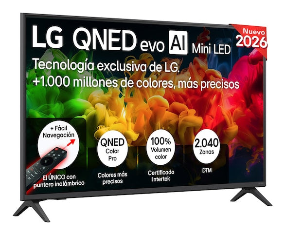 QNED evo AI MiniLED 43QNED81B6C.AEU Televisor 109 2 cm (43") 4K Ultra HD Smart TV Wifi Negro
