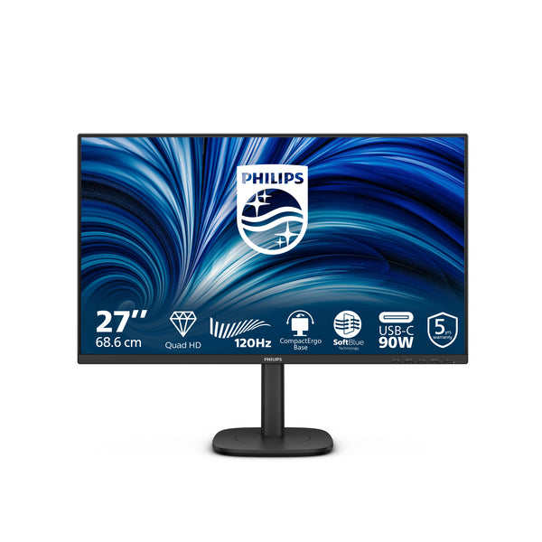 3000 series 27B2U3601/00 pantalla para PC 68 6 cm (27") 2560 x 1440 Pixeles Quad HD LCD Negro