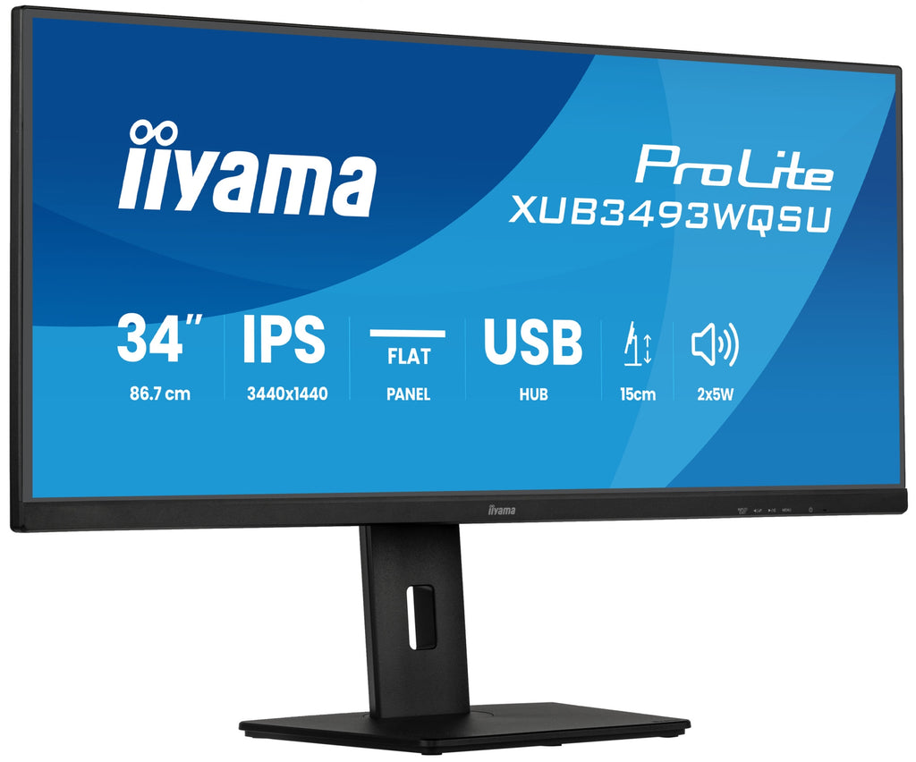 ProLite XUB3493WQSU-B6 pantalla para PC 86 4 cm (34") 3440 x 1440 Pixeles UltraWide Quad HD LED Negro