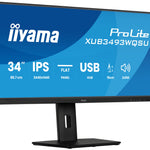 ProLite XUB3493WQSU-B6 pantalla para PC 86 4 cm (34") 3440 x 1440 Pixeles UltraWide Quad HD LED Negro
