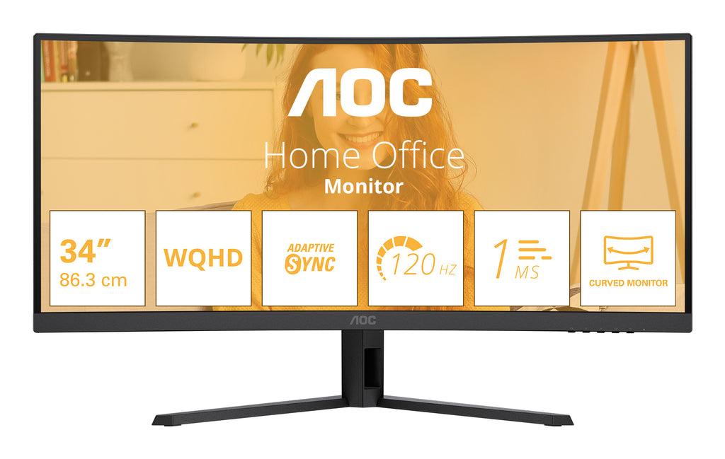 B3 CU34B3E pantalla para PC 86 4 cm (34") 3440 x 1440 Pixeles Wide Quad HD LED Negro