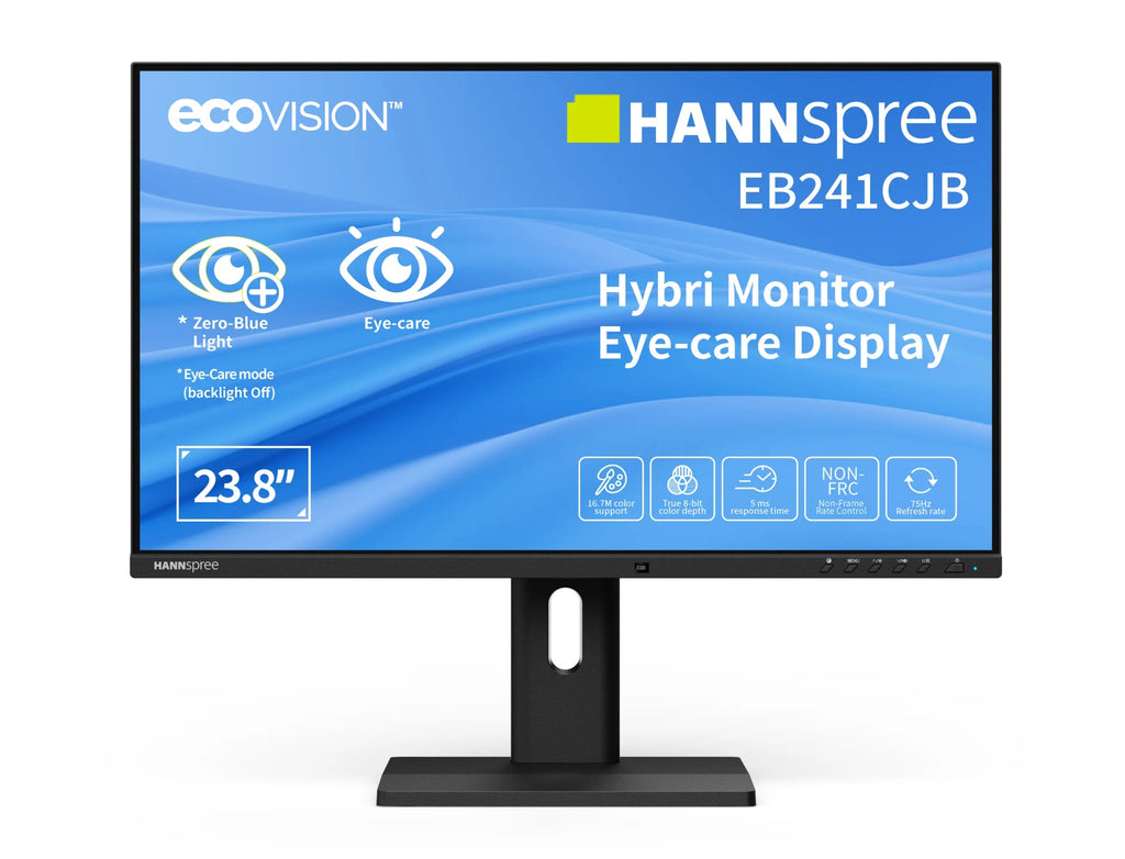 Hybri Monitor EB241CJB pantalla para PC 60 5 cm (23.8") 1920 x 1080 Pixeles Full HD LCD Negro
