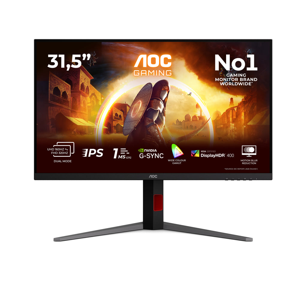 G4 U32G4U pantalla para PC 80 cm (31.5") 3840 x 2160 Pixeles 4K Ultra HD Negro  Rojo