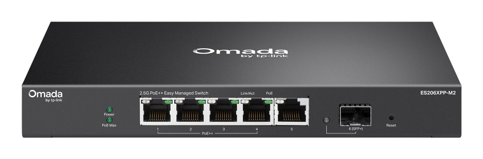 ES206XPP-M2 switch Gestionado L2 2.5G Ethernet (100/1000/2500) Energa sobre Ethernet (PoE) Montaje en pared/escritorio Negro
