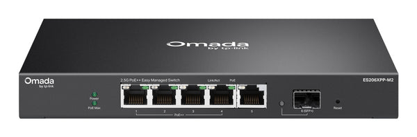 ES206XPP-M2 switch Gestionado L2 2.5G Ethernet (100/1000/2500) Energa sobre Ethernet (PoE) Montaje en pared/escritorio Negro