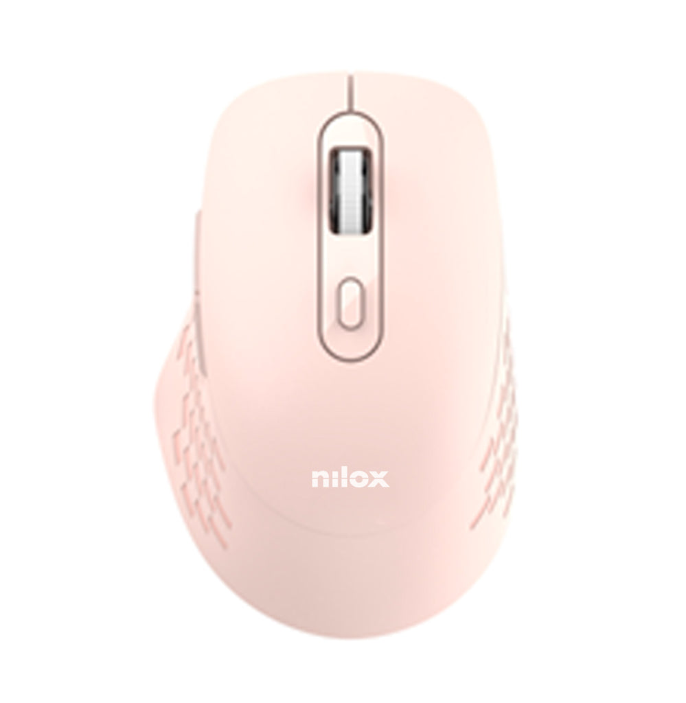 RATON DUAL WIRELESS 1600 DPI ROSA ratn Oficina Bluetooth + USB Type-A ptico