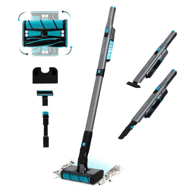 Scoba 2100 Twice Aspiradora vertical Batera Secar Ciclnico Sin bolsa 210 W Negro  Azul