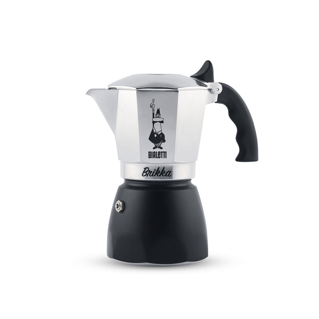 Brikka Cafetera italiana 0 17 L Negro  Acero inoxidable
