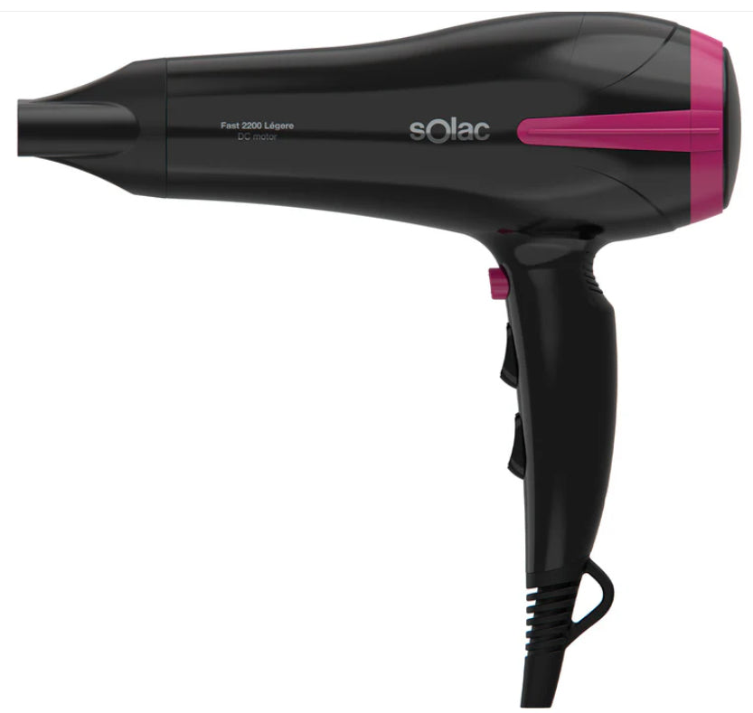Fast 2200 secador 2200 W Negro  Violeta