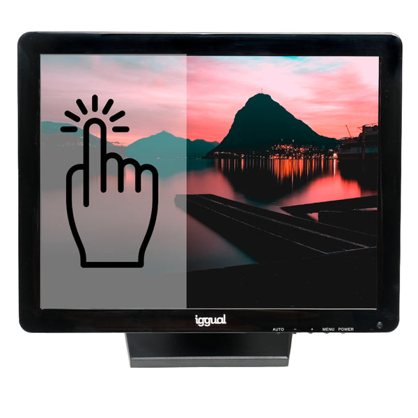 Monitor tctil resistivo 17" USB VGA HDMI