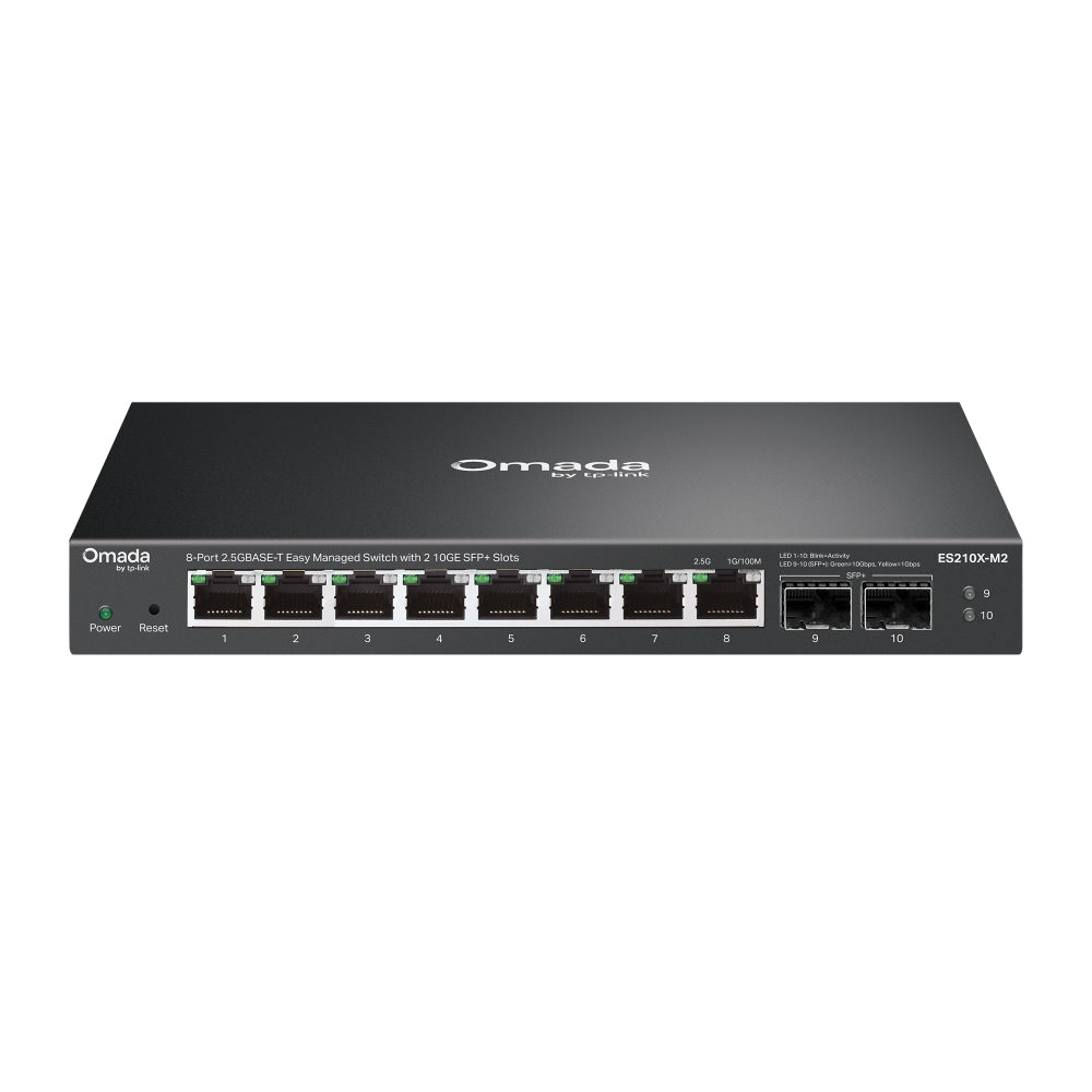 ES210X-M2 switch Gestionado 2.5G Ethernet (100/1000/2500) Montaje en pared/escritorio Negro