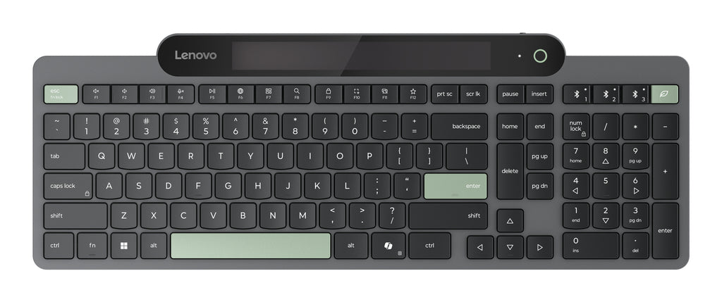 Self-Charging Bluetooth (ES 172) teclado Hogar / Oficina Espaol Negro  Verde