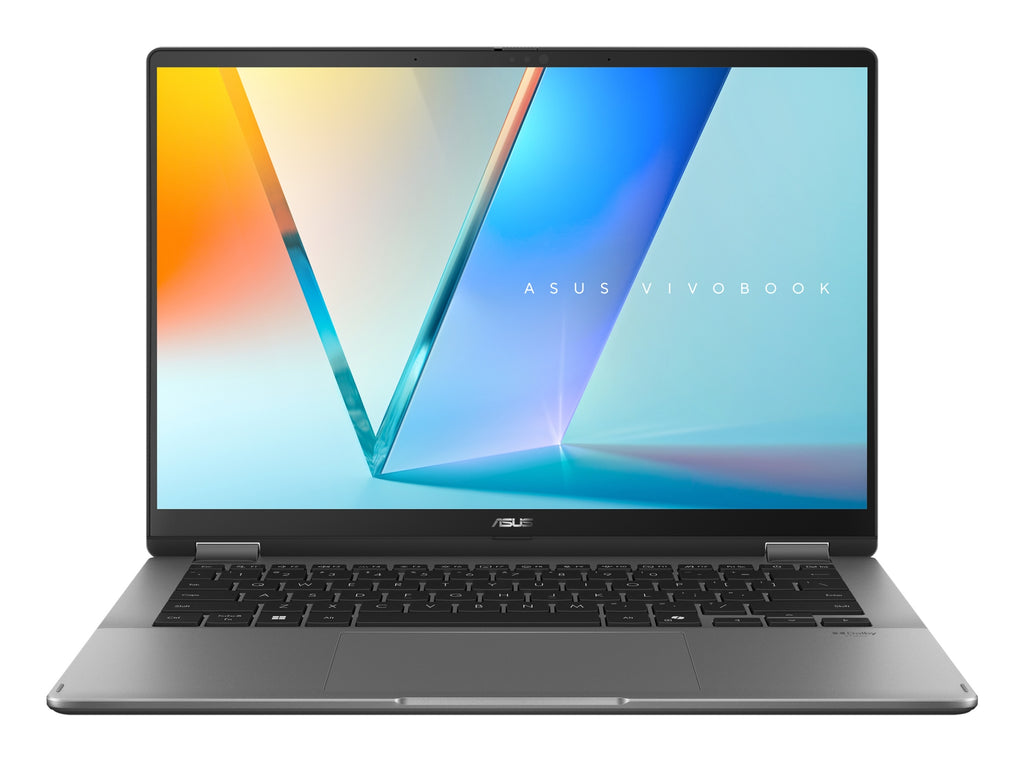 Vivobook 14 Flip OLED TP3407SA-SG180W Copilot+ PC - Ordenador Porttil 14" WUXGA (Intel Core Ultra 7 258V  32GB RAM  1TB SSD  Arc Graphics 140V  Windows 11 Home) Gris Mate - Teclado QWERTY espaol