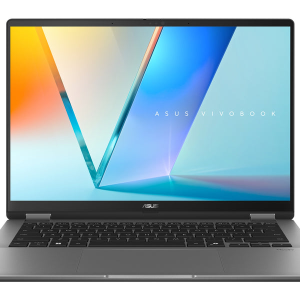 Vivobook 14 Flip OLED TP3407SA-SG180W Copilot+ PC - Ordenador Porttil 14" WUXGA (Intel Core Ultra 7 258V  32GB RAM  1TB SSD  Arc Graphics 140V  Windows 11 Home) Gris Mate - Teclado QWERTY espaol
