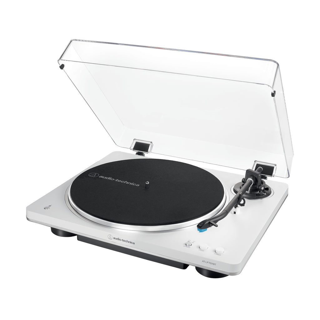 AT-LP70XBT Tocadiscos de traccin por correa Plata  Blanco Totalmente automtico
