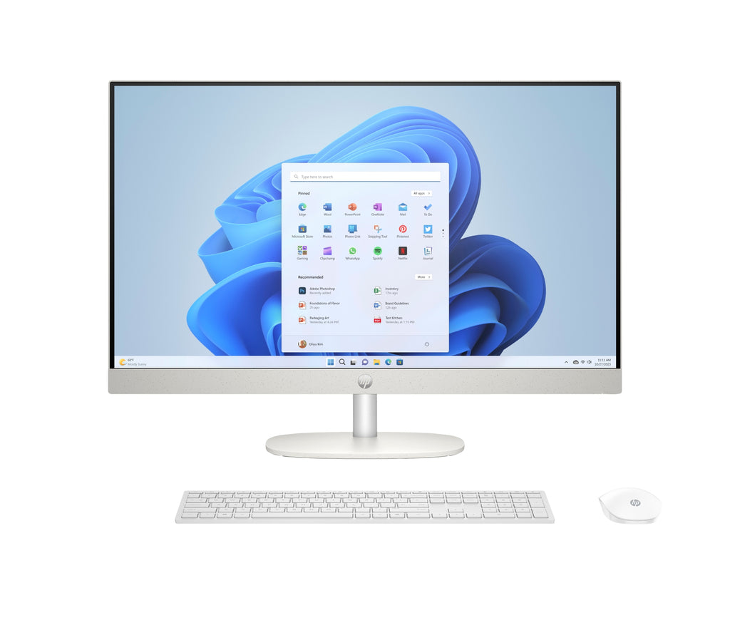 27 inch All-in-One 27-cr0128ns PC Intel Core i5 i5-1335U 68 6 cm (27") 1920 x 1080 Pixeles 16 GB DDR4-SDRAM 512 GB SSD Windows 11 Home Wi-Fi 6 (802.11ax) Blanco
