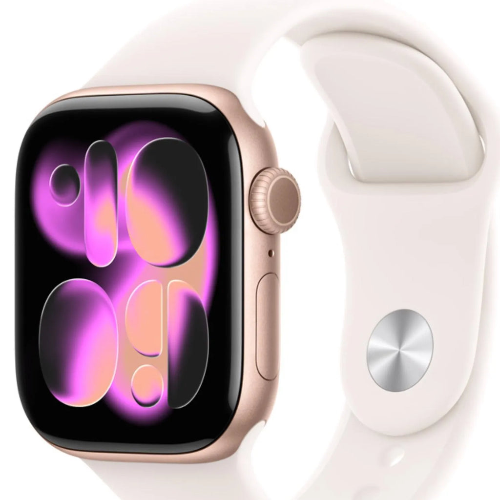 Apple Watch Series 11 GPS + Cellular 42mm Aluminio Oro Rosa y Correa Sport Band Rosa (Light Blush) - Talla S/M